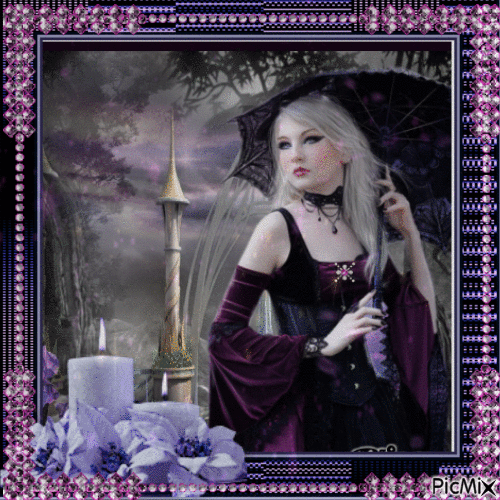 Gothic woman - Free animated GIF