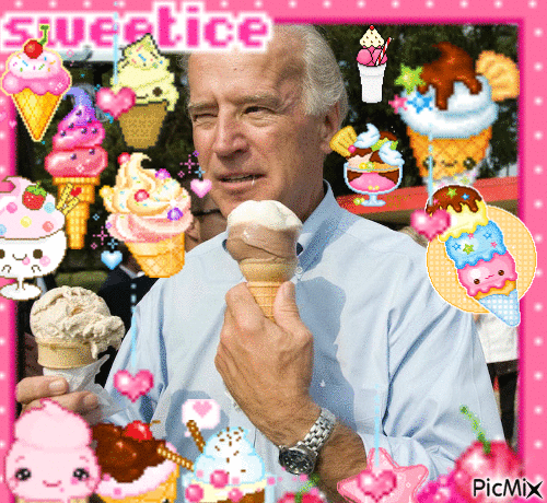 Joe Biden Ice Cream - GIF animasi gratis