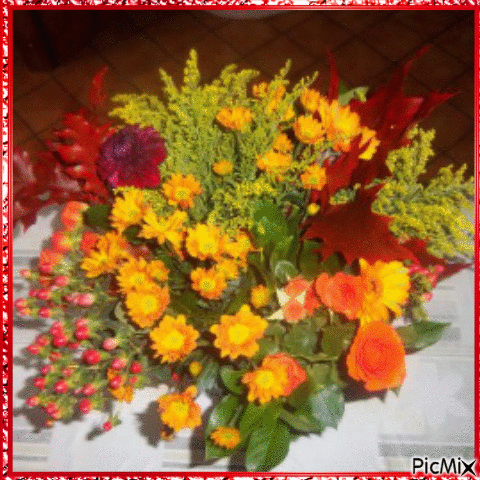 Bouquet d'Automne - Free animated GIF