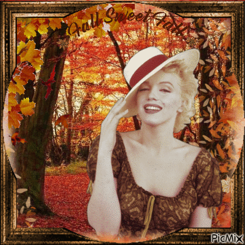 Marilyn sweet fall - Безплатен анимиран GIF