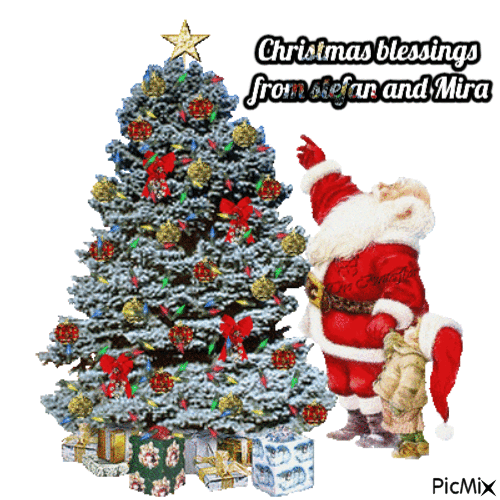 Christmas blessings - Free animated GIF