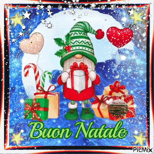 Buon Natale 3D - Free animated GIF