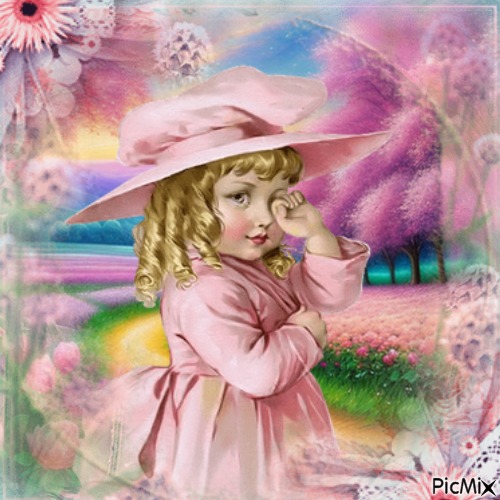 vintage in pink - png gratuito