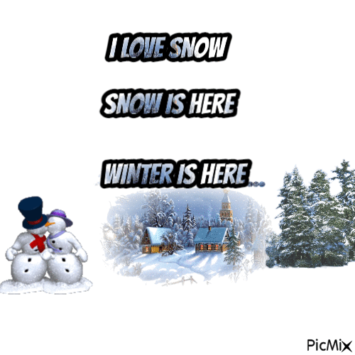 SNOW IS COMING - GIF animate gratis