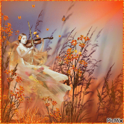 Music of autumn. - Gratis animerad GIF