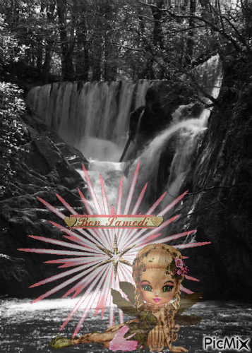 cascade bon samedi - Animovaný GIF zadarmo