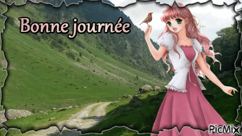 promenade en montagne - Бесплатный анимированный гифка
