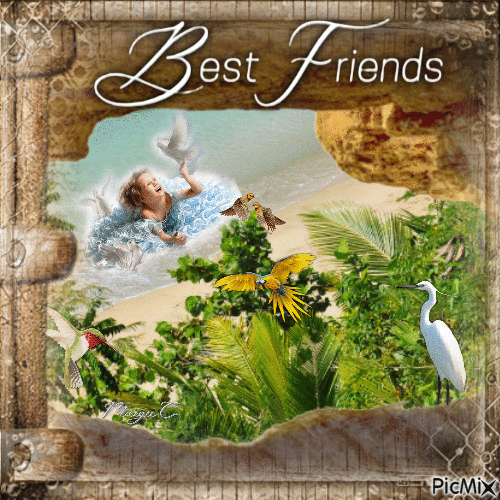 Best Friends - GIF animado gratis