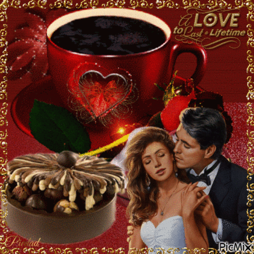 COFFEE WITH LOVE - Gratis geanimeerde GIF