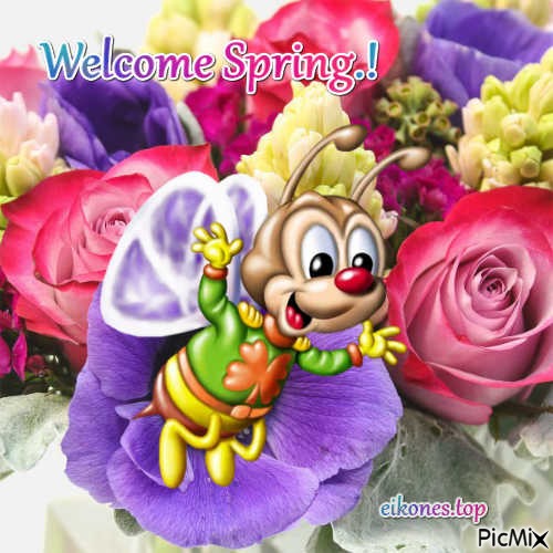 Welcome Spring - darmowe png