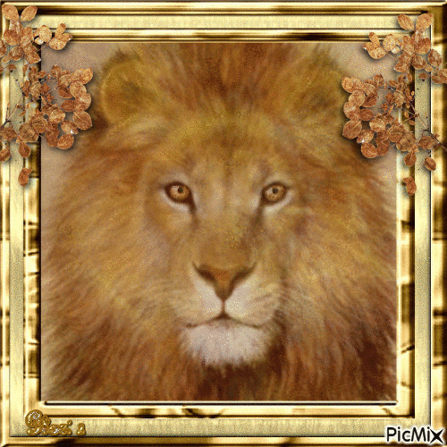 Le lion - GIF animé gratuit