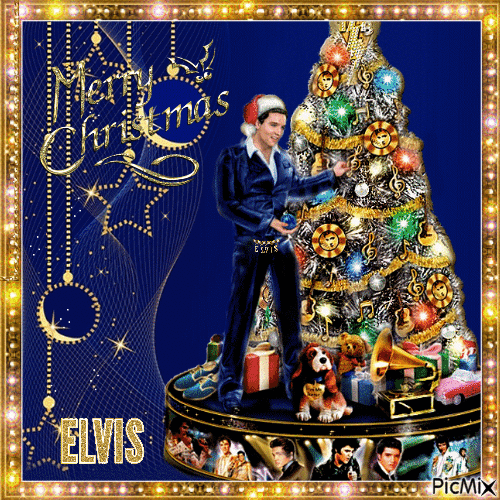 Buon Natale Elvis! - Безплатен анимиран GIF