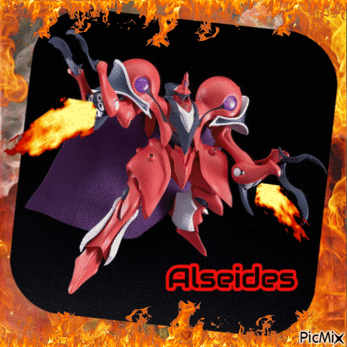 The Red Alseides Guymelef of Escaflowne - Kostenlose animierte GIFs