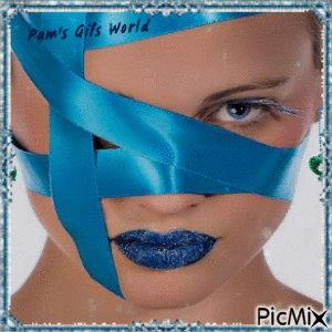 Blue Ribbon - GIF animado gratis