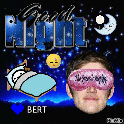 Goodnight Bert - Бесплатный анимированный гифка