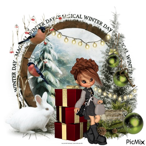 Magical Winter Day - PNG gratuit