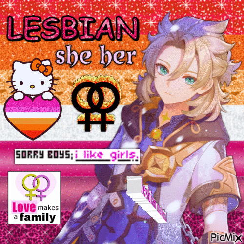 lesbian albedo - 免费动画 GIF