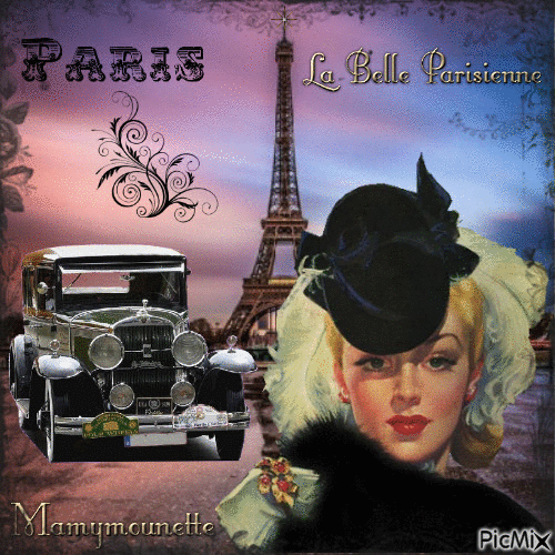 La Belle Parisienne - GIF animado gratis