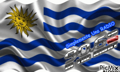 Bandera Uruguay. - Ingyenes animált GIF