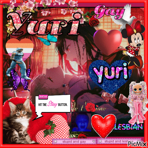 yuri anhane gay slay - Δωρεάν κινούμενο GIF