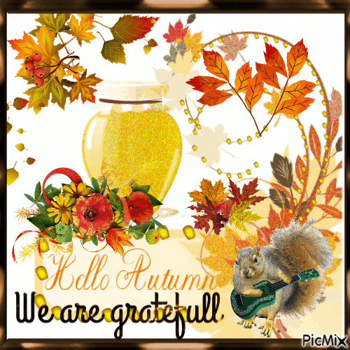 Hello Autumn. We are grateful - GIF animado gratis