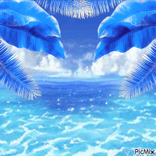Ma / BG.animated.sea.waves.blue..idca - 無料のアニメーション GIF