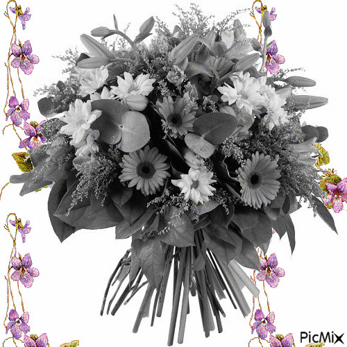 bukiet kwiatow - 免费动画 GIF