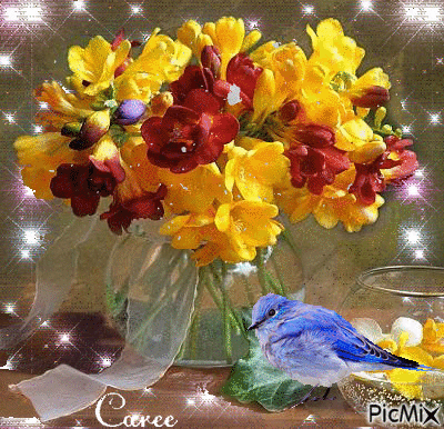 Flores Amarillas - Besplatni animirani GIF