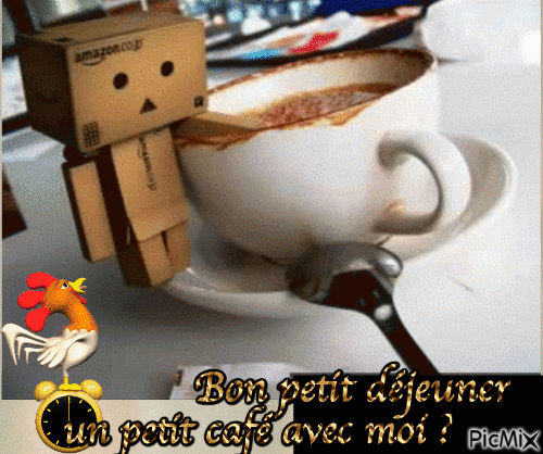 Bon petit déjeuner - Animovaný GIF zadarmo