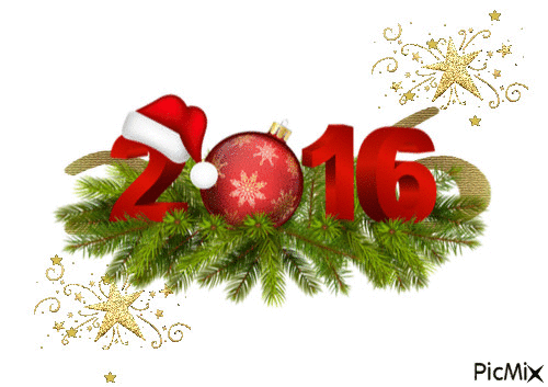 bonne année 2016 - Безплатен анимиран GIF