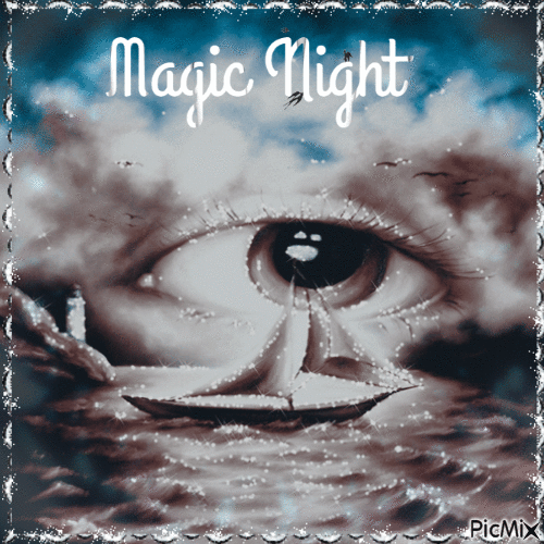 Magische Nacht - GIF animé gratuit