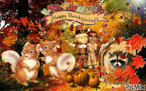 Happy Thanksgiving! - Animovaný GIF zadarmo