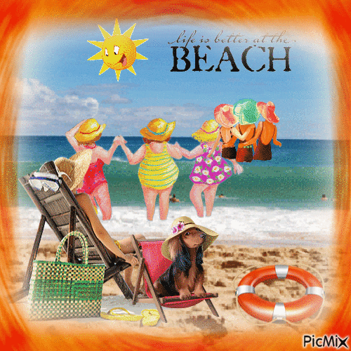 BETTER AT THE BEACH - GIF animate gratis