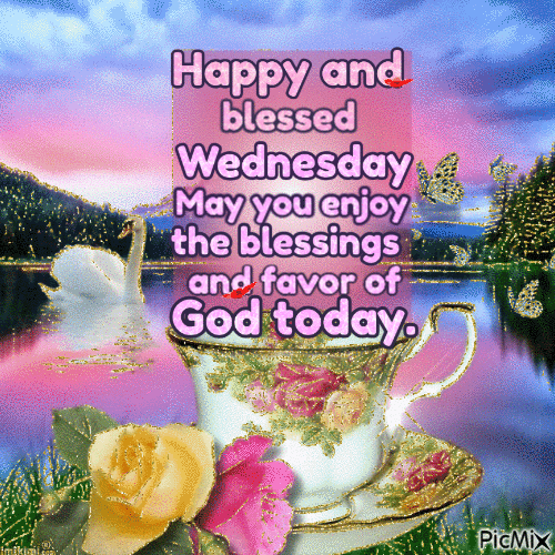Happy and blessed wednesday - Free animated GIF