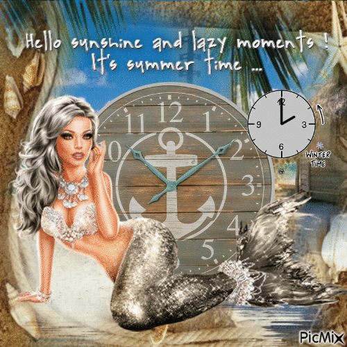 Switching to summer time - Darmowy animowany GIF