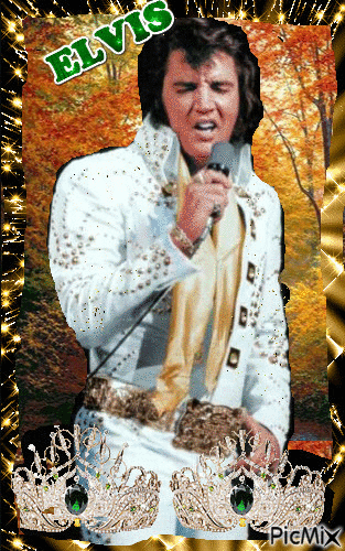Autumn Elvis King of Rock & Roll - Free animated GIF