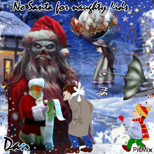 😆❓no santa for naughty kids 😒 - Δωρεάν κινούμενο GIF