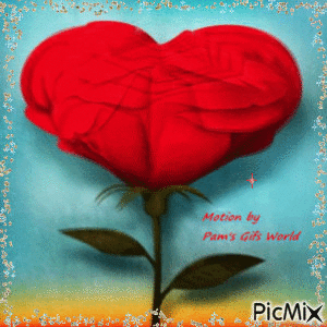 Heart Rose - Darmowy animowany GIF
