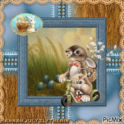 ♥#♥Vintage Easter Bunny♥#♥ - Nemokamas animacinis gif