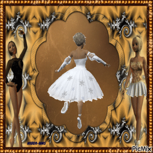 Ballerina-Ballet-woman - Gratis animerad GIF