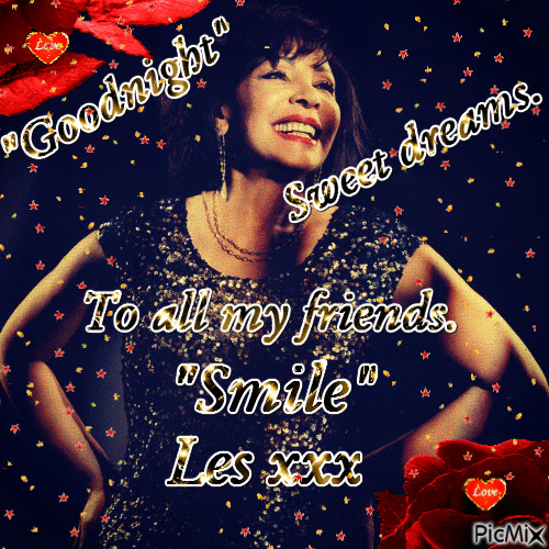 Good night to all my friends Smile Les xxx - 免费动画 GIF