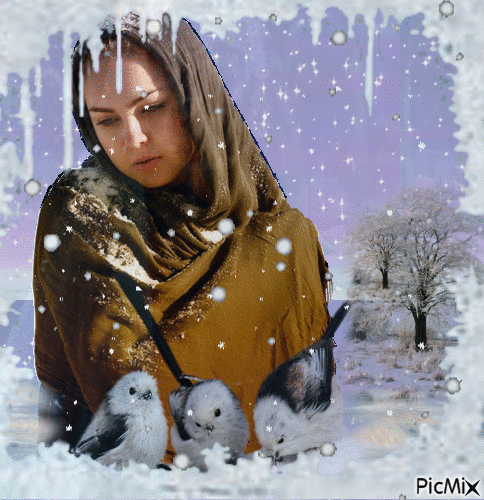 χειμωνιάτικη εικόνα - Darmowy animowany GIF