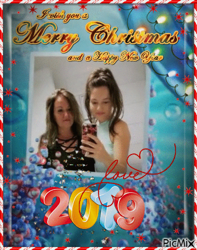 Boldog Karácsonyt és százszor jobb újévet kívánok drága Lányom ❤ . - GIF animasi gratis
