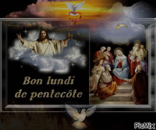 bon lundi de Pentecôte - Gratis animeret GIF