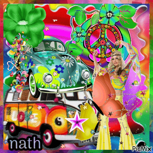 Hippies,nath - Bezmaksas animēts GIF