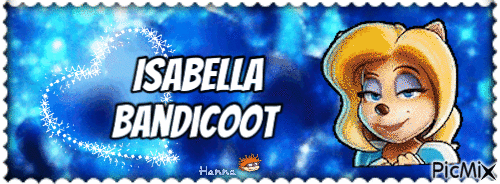 Isabella Bandicoot {Banner} - Free animated GIF