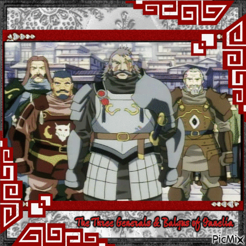 The Three Fanelian Generals & Balgus - Nemokamas animacinis gif