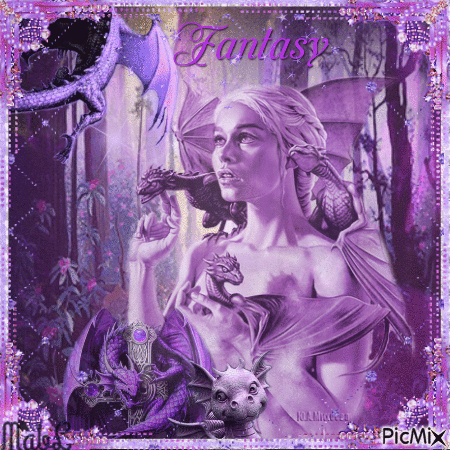 Purple Fantasy - GIF เคลื่อนไหวฟรี