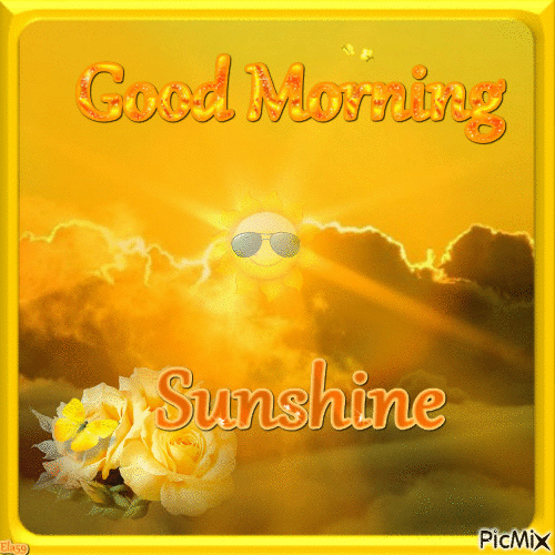 Good Morning Sunshine - Бесплатный анимированный гифка