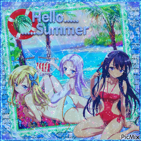 Hello Summer - Bezmaksas animēts GIF